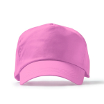 Boné de 5 painéis de algodão com ilhós de ventilação 170 g/m2 cor cor-de-rosa claro segunda vista