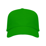 Boné de algodão com fecho de velcro ajustável e ilhós cor verde segunda vista
