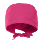 Touca sanitária de poliéster com fitas ajustáveis 150 g/m2 cor cor-de-rosa segunda vista