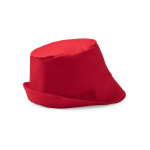 Chapéu à pescador de algodão com design clássico 170 g/m2 cor vermelho vista detalhe 4