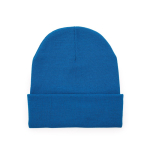 Gorro de malha acrílica com rebordo duplo inferior 320 g/m2 cor vermelho primeira vista de uso