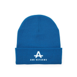 Gorro de malha acrílica com rebordo duplo inferior 320 g/m2 cor vermelho vista detalhe 1