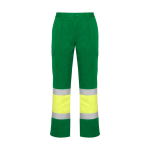 Calças de trabalho de alta visibilidade inverno 240 g/m2 Roly Soan cor verde segunda vista