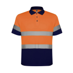 Polo de trabalho de alta visibilidade de poliéster 170 g/m2 Roly Polaris cor cor-de-laranja fluorescente segunda vista