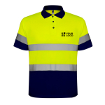 Polo de trabalho de alta visibilidade de poliéster 170 g/m2 Roly Polaris vista principal