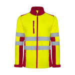 Casaco de trabalho softshell de alta visibilidade 320 g/m2 Roly Antares cor vermelho segunda vista