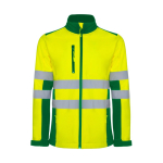 Casaco de trabalho softshell de alta visibilidade 320 g/m2 Roly Antares cor verde segunda vista