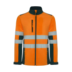 Casaco de trabalho softshell de alta visibilidade 320 g/m2 Roly Antares cor cor-de-laranja fluorescente segunda vista