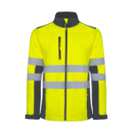 Casaco de trabalho softshell de alta visibilidade 320 g/m2 Roly Antares cor cinzento topo segunda vista