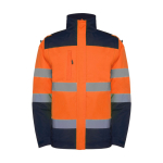 Parka de trabalho de alta visibilidade, impermeável 400 g/m2 Roly Epsylon cor cor-de-laranja fluorescente segunda vista