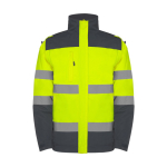 Parka de trabalho de alta visibilidade, impermeável 400 g/m2 Roly Epsylon cor cinzento topo segunda vista