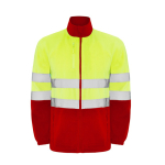Casaco polar de trabalho de alta visibilidade 300 g/m2 Roly Altair cor vermelho segunda vista