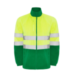 Casaco polar de trabalho de alta visibilidade 300 g/m2 Roly Altair cor verde segunda vista