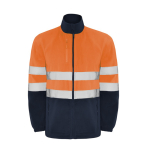 Casaco polar de trabalho de alta visibilidade 300 g/m2 Roly Altair cor cor-de-laranja fluorescente segunda vista