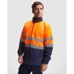 Casaco polar de trabalho de alta visibilidade 300 g/m2 Roly Altair cor cor-de-laranja fluorescente primeira vista de uso
