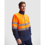 Casaco polar de trabalho de alta visibilidade 300 g/m2 Roly Altair cor cor-de-laranja fluorescente quarta vista de uso