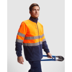 Casaco polar de trabalho de alta visibilidade 300 g/m2 Roly Altair cor cor-de-laranja fluorescente quinta vista de uso