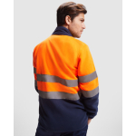 Casaco polar de trabalho de alta visibilidade 300 g/m2 Roly Altair cor cor-de-laranja fluorescente vista detalhe 1