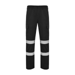 Calças de trabalho de alta visibilidade 240 g/m2 Roly Daily HV cor preto segunda vista