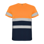 T-shirt técnica de trabalho de alta visibilidade 130 g/m2 Roly Delta cor cor-de-laranja segunda vista
