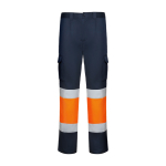 Calças de trabalho de alta visibilidade 250 g/m2 Roly Daily Stretch HV cor cor-de-laranja fluorescente segunda vista