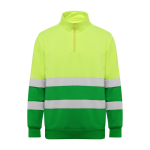 Camisola de trabalho, alta visibilidade, de felpa 280 g/m2 Roly Spica cor verde segunda vista