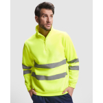 Camisola de trabalho, alta visibilidade, de felpa 280 g/m2 Roly Spica cor amarelo fluorescente primeira vista de uso