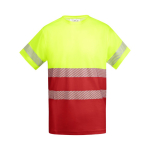 T-shirt técnica de trabalho de algodão e poliéster 170 g/m2 Roly Tauri cor vermelho segunda vista