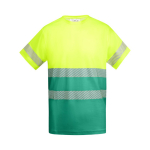 T-shirt técnica de trabalho de algodão e poliéster 170 g/m2 Roly Tauri cor verde segunda vista