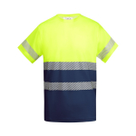 T-shirt técnica de trabalho de algodão e poliéster 170 g/m2 Roly Tauri cor azul-marinho segunda vista