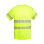 T-shirt técnica de trabalho de algodão e poliéster 170 g/m2 Roly Tauri cor amarelo fluorescente segunda vista