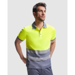 Polo de trabalho de alta visibilidade, manga curta 170 g/m2 Roly Atrio cor cor-de-laranja fluorescente primeira vista de uso