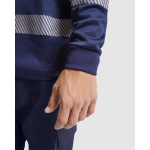 Polo técnico de trabalho, manga comprida 170 g/m2 Roly Atrio LS cor azul-marinho vista detalhe 1