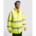 Parka acolchoada de trabalho, alta visibilidade 395 g/m2 Roly Merak cor azul-marinho primeira vista de uso