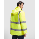 Parka acolchoada de trabalho, alta visibilidade 395 g/m2 Roly Merak cor azul-marinho vista detalhe 3