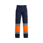 Calças de trabalho, multibolsos, visibilidade 235 g/m2 Roly Enix cor cor-de-laranja fluorescente segunda vista