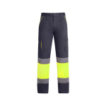 Calças de trabalho, multibolsos, visibilidade 235 g/m2 Roly Enix cor cinzento topo segunda vista