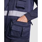 Colete de trabalho, alta visibilidade, multibolsos 200 g/m2 Roly Beta cor cor-de-laranja fluorescente vista detalhe 1