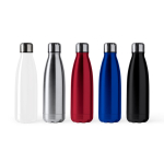 Garrafa de aço inoxidável com tampa antigotas 700 ml cor prateado vista detalhe 1