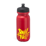 Garrafa desportiva de plástico com ampla zona de marcação 620 ml cor vermelho vista detalhe 3