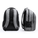 Mochila executiva de poliéster ecológico, manga para trolley PC 13” cor cinzento vista detalhe 3