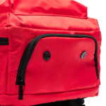 Mochila de viagem de poliéster reciclado hidrorrepelente PC 16” cor vermelho vista detalhe 3