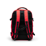 Mochila de viagem de poliéster reciclado hidrorrepelente PC 16” cor vermelho vista detalhe 7