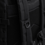 Mochila desportiva de crossfit de poliéster com bolso antirroubo cor preto vista detalhe 1