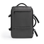 Mochila de viagem, pele de PU extensível com bolso para portátil 17” segunda vista