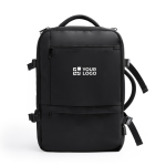 Mochila de viagem, pele de PU extensível com bolso para portátil 17” vista principal