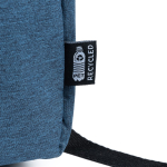 Mochila de poliéster reciclado 600D com bolso principal para portátil cor azul real vista detalhe 3