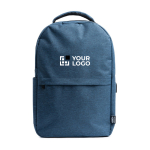 Mochila de poliéster reciclado 600D com bolso principal para portátil vista principal