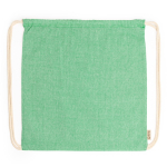 Mochila ecológica de cordão com acabamento marmoreado 120 g/m2 cor verde pastel segunda vista