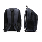 Mochila de nylon 600D com costas acolchoadas e alças ajustáveis 15” cor azul-marinho vista detalhe 4